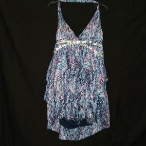 Women's multi colored halter